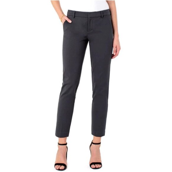EUC Women's LIVERPOOL Kelsey Trouser Stretch Ponte‎ Pant Black | Size 10/30 P - Picture 1 of 10